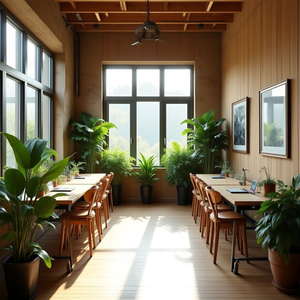 Espacio de trabajo creativo y moderno